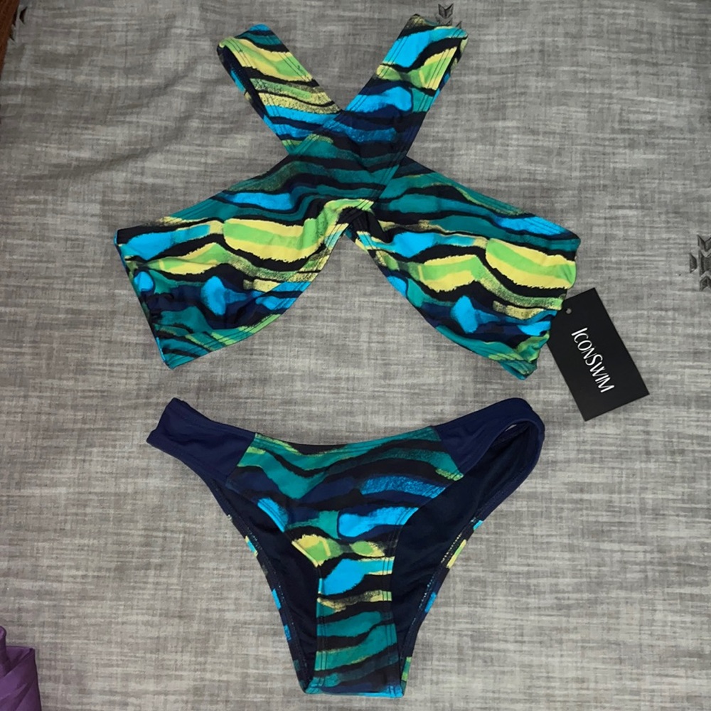 Multicolor Bikini Set
